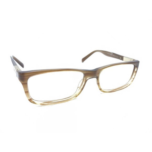 Prada VPR 02O EAI-1O1 Brown Gold Eyeglasses Frames 55-16 140 Italy Designer - Picture 1 of 12